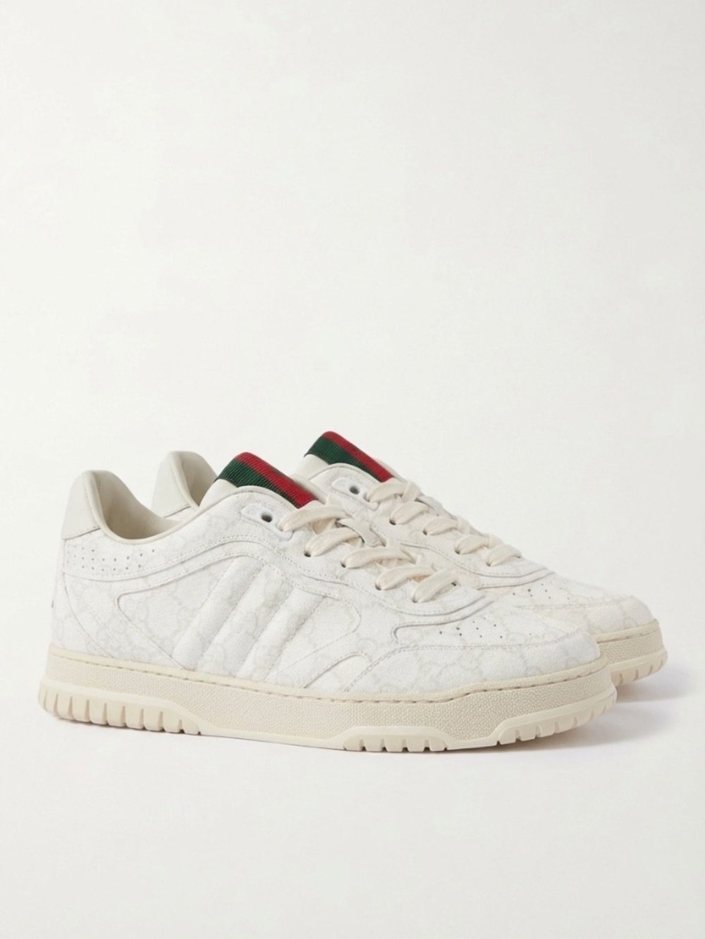 GUCCI Men's Re-Web White/Beige GG Canvas Sneaker Size 10.5 (US) NIB 816665
